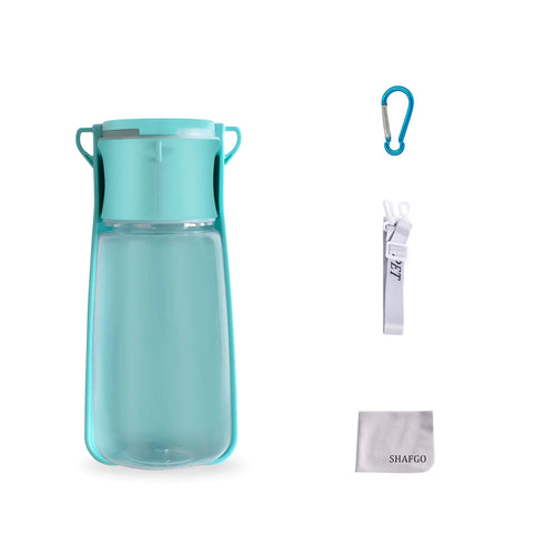 Portable Dog Water Bottle SHAFGO 19 OZ Large Pet Travel Water Dispenser No Spill for Walking Dishwasher Safe