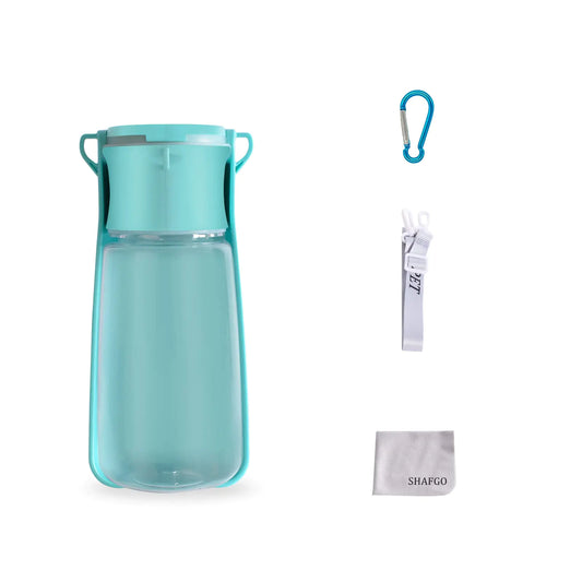 Portable Dog Water Bottle SHAFGO 19 OZ Large Pet Travel Water Dispenser No Spill for Walking Dishwasher Safe