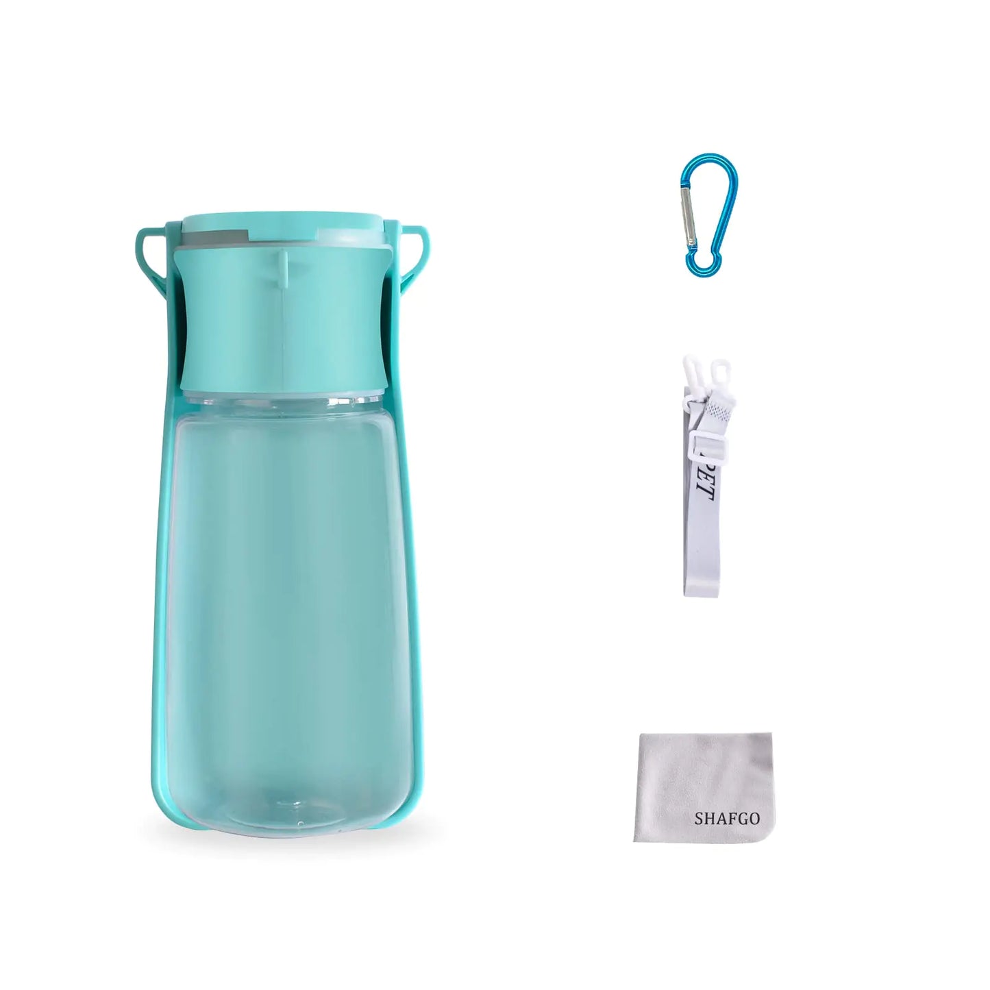 Portable Dog Water Bottle SHAFGO 19 OZ Large Pet Travel Water Dispenser No Spill for Walking Dishwasher Safe